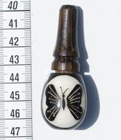Butterfly tagua pipe